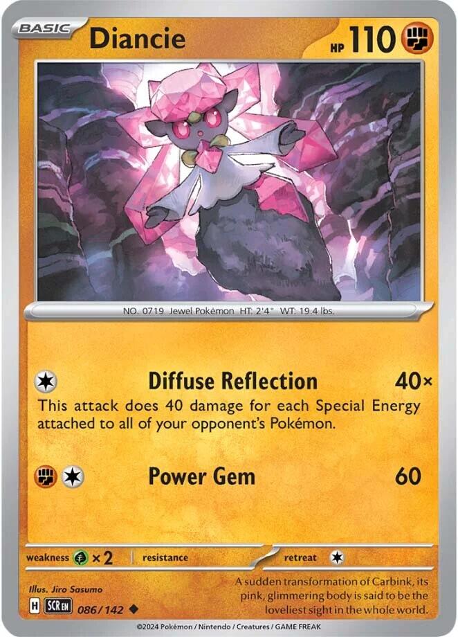 Diancie (086/142) [Scarlet & Violet: Stellar Crown] Reverse Holofoil