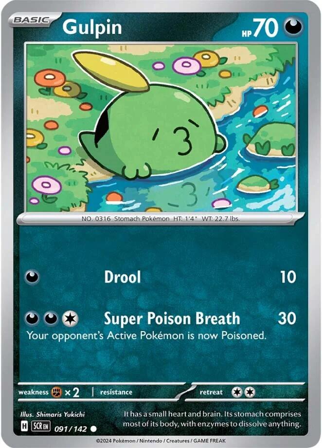 Gulpin (091/142) [Scarlet & Violet: Stellar Crown] Reverse Holofoil
