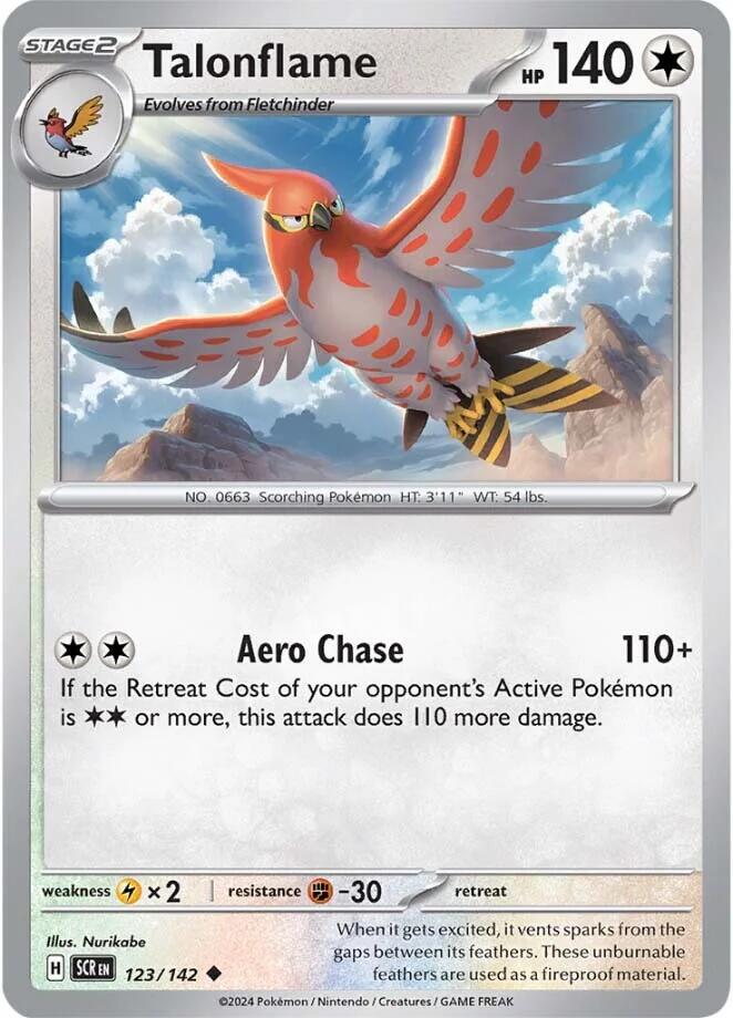 Talonflame (123/142) [Scarlet & Violet: Stellar Crown] Reverse Holofoil