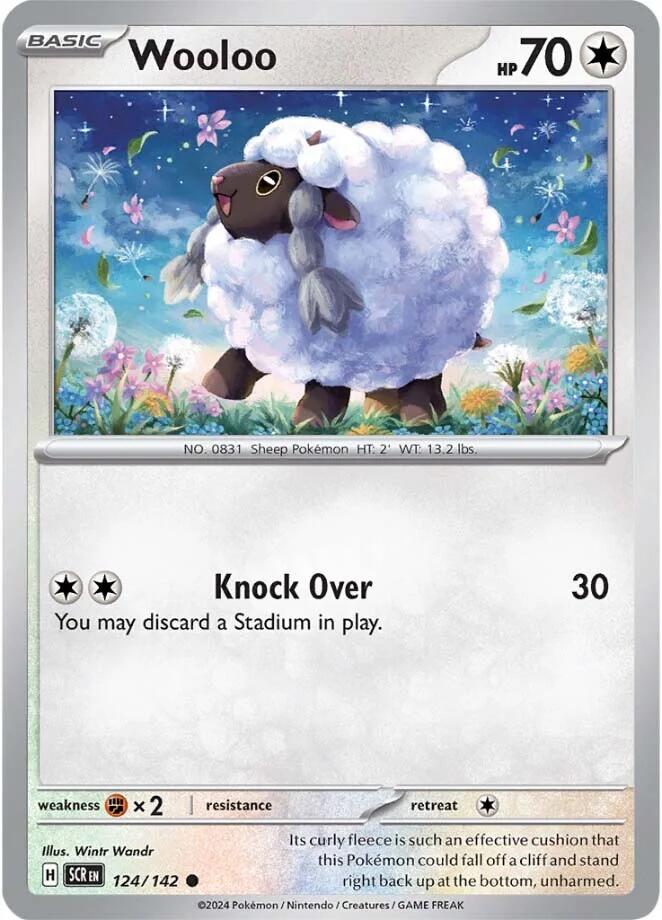 Wooloo (124/142) [Scarlet & Violet: Stellar Crown] Reverse Holofoil