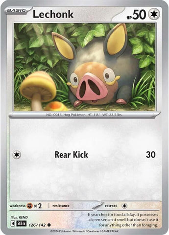 Lechonk (126/142) [Scarlet & Violet: Stellar Crown] Reverse Holofoil