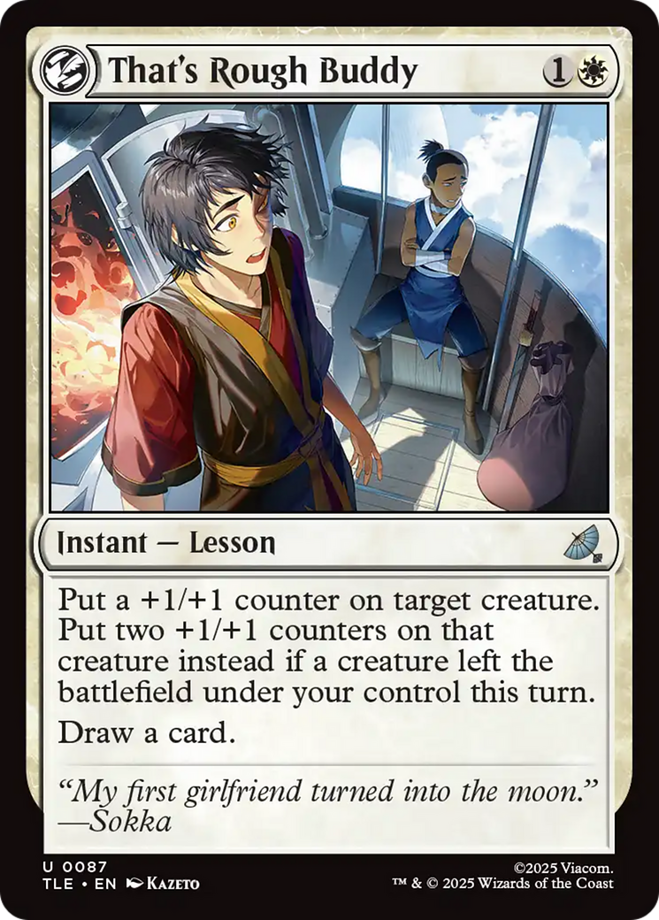 That's Rough Buddy [Avatar: The Last Airbender: Eternal-Legal] Foil