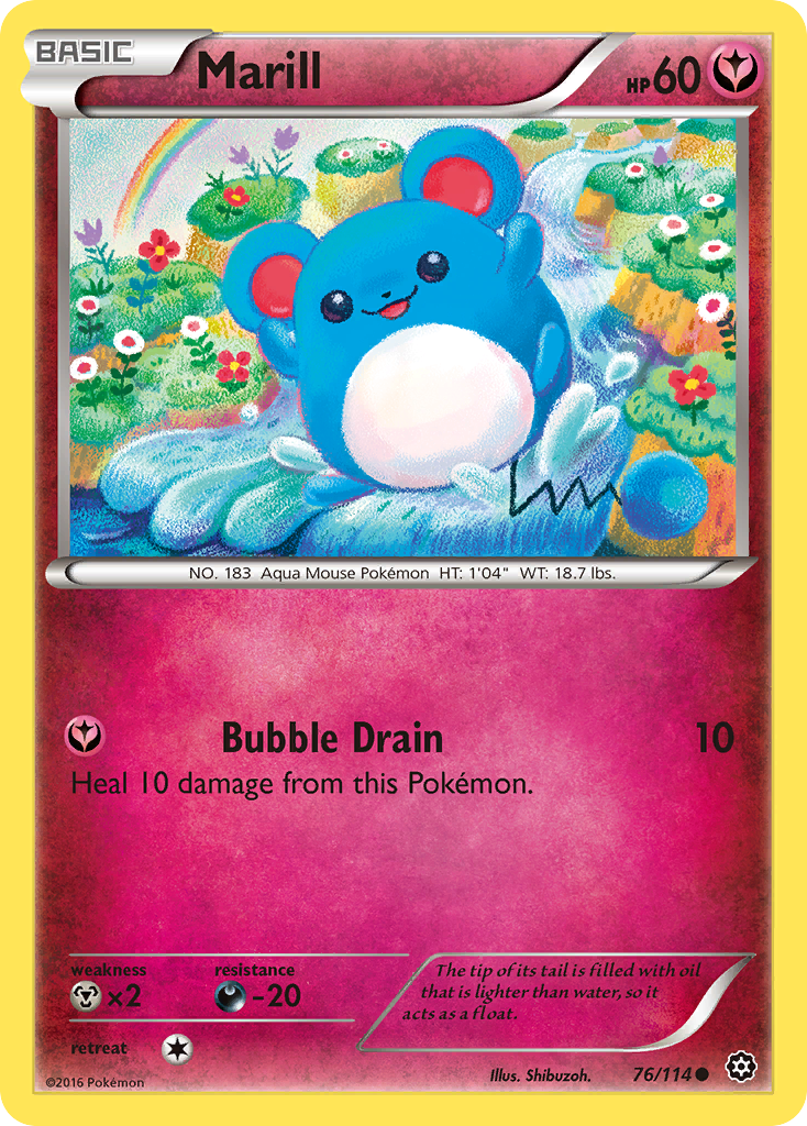 Marill (76/114) [XY: Steam Siege] Reverse Holofoil