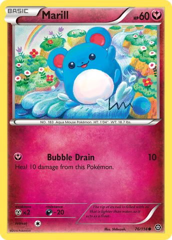 Marill (76/114) [XY: Steam Siege] Reverse Holofoil