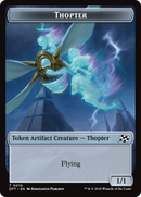 Cat // Thopter (0010) Double-Sided Token [Aetherdrift Tokens] Foil