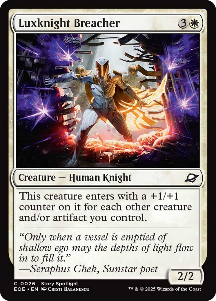 Luxknight Breacher [Edge of Eternities] Foil