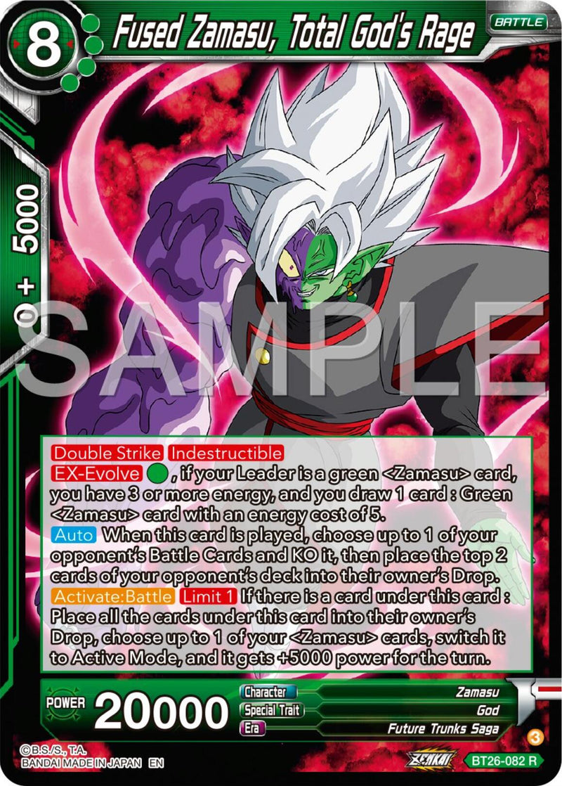 Fused Zamasu, Total God's Rage (BT26-082) [Ultimate Advent] Parallel Foil