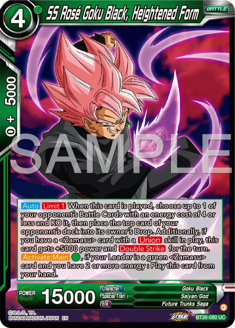 SS Rose Goku Black, Heightened Form (BT26-080) [Ultimate Advent] Parallel Foil