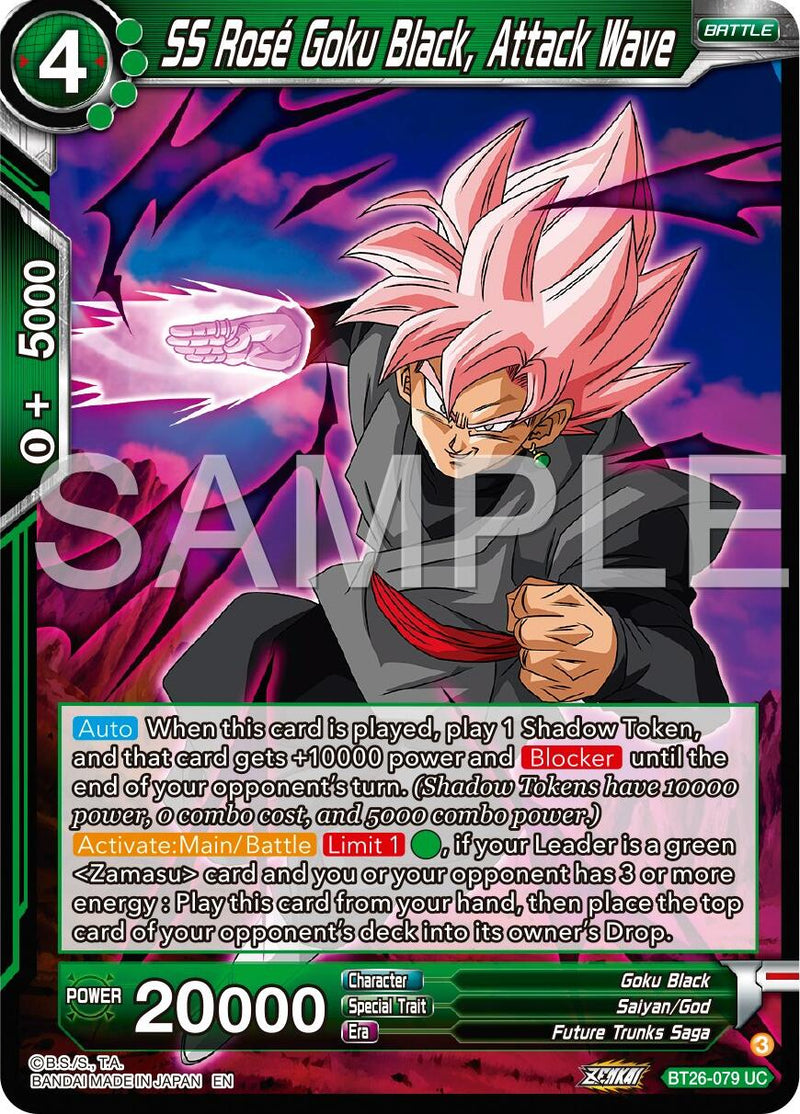 SS Rose Goku Black, Attack Wave (BT26-079) [Ultimate Advent] Parallel Foil