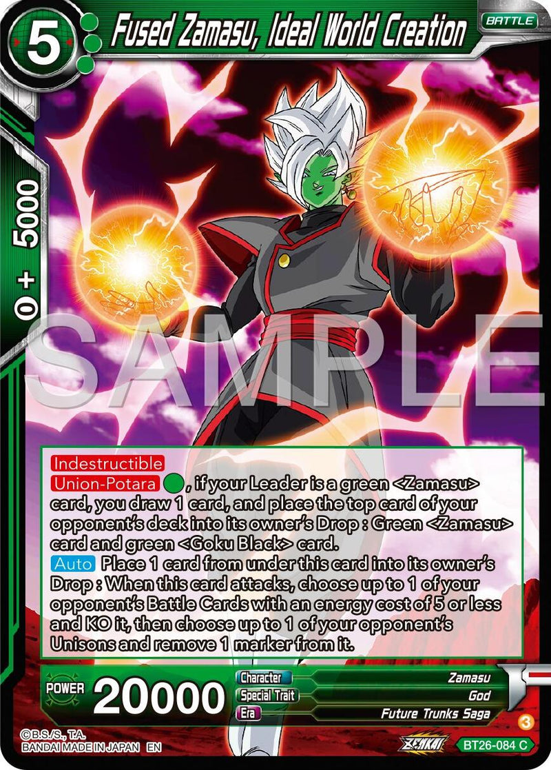 Fused Zamasu, Ideal World Creation (BT26-084) [Ultimate Advent] Parallel Foil