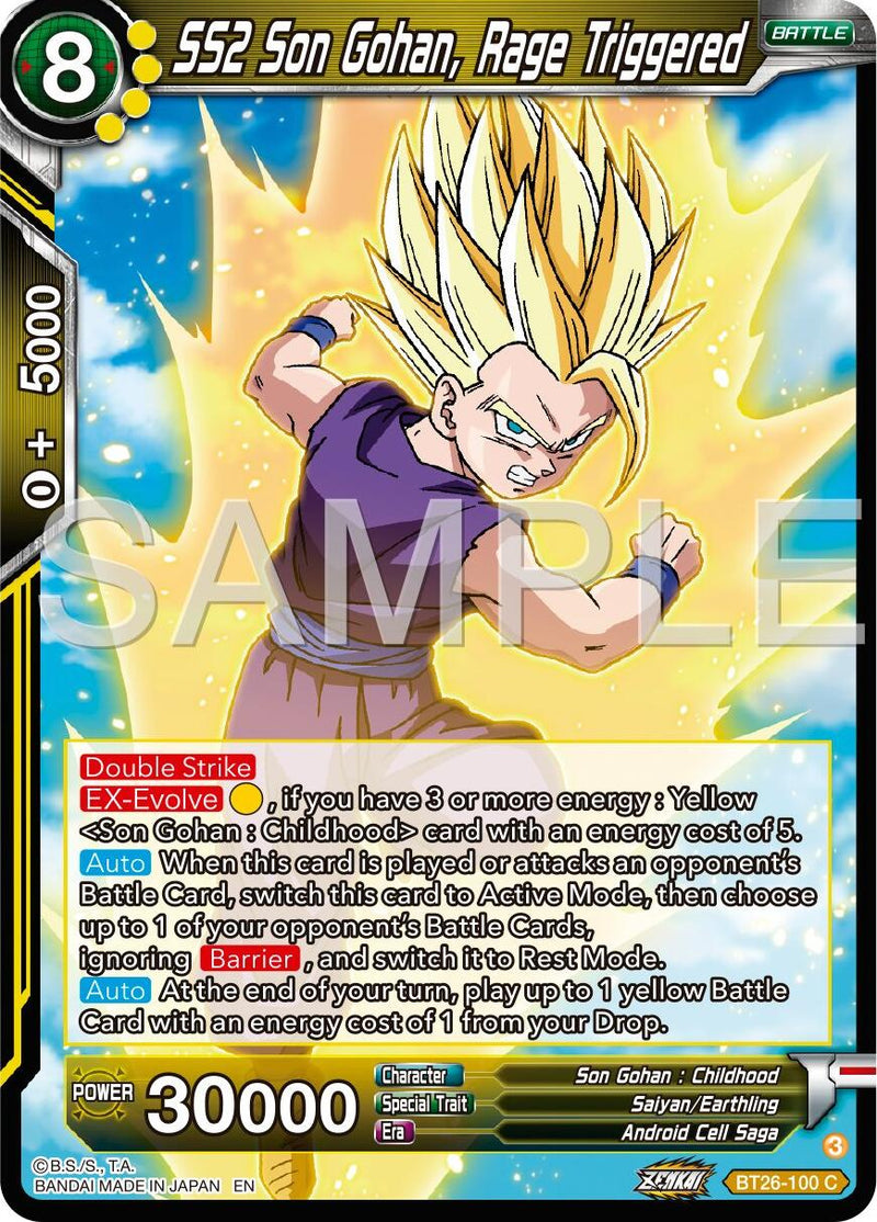 SS2 Son Gohan, Rage Triggered (BT26-100) [Ultimate Advent] Parallel Foil