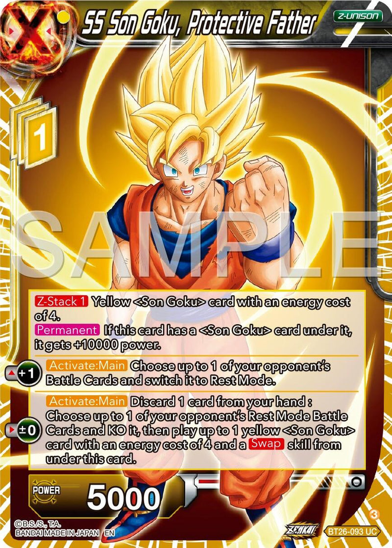 SS Son Goku, Protective Father (BT26-093) [Ultimate Advent] Parallel Foil