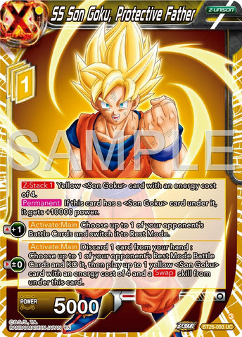 SS Son Goku, Protective Father (BT26-093) [Ultimate Advent] Parallel Foil