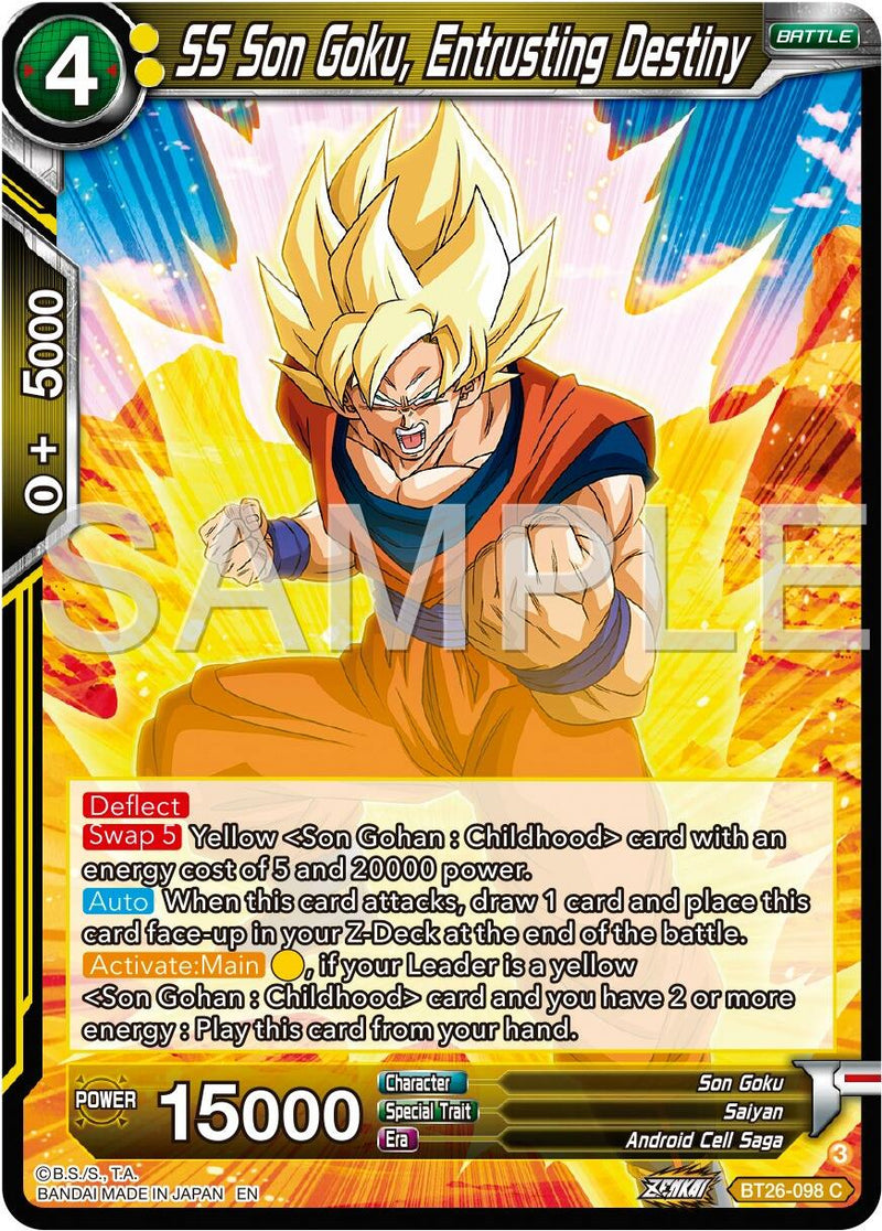 SS Son Goku, Entrusting Destiny (BT26-098) [Ultimate Advent] Parallel Foil