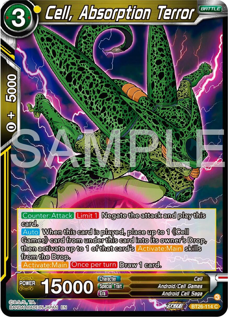 Cell, Absorption Terror (BT26-114) [Ultimate Advent] Parallel Foil