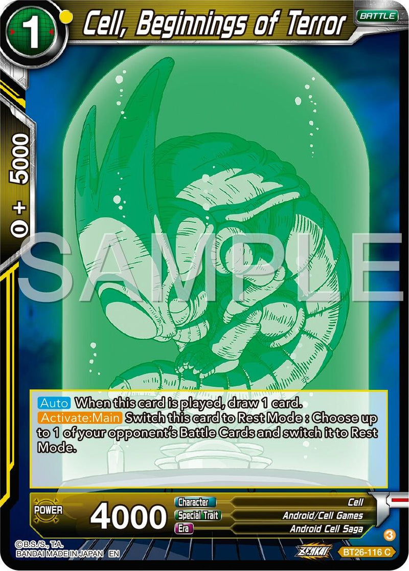 Cell, Beginnings of Terror (BT26-116) [Ultimate Advent] Parallel Foil