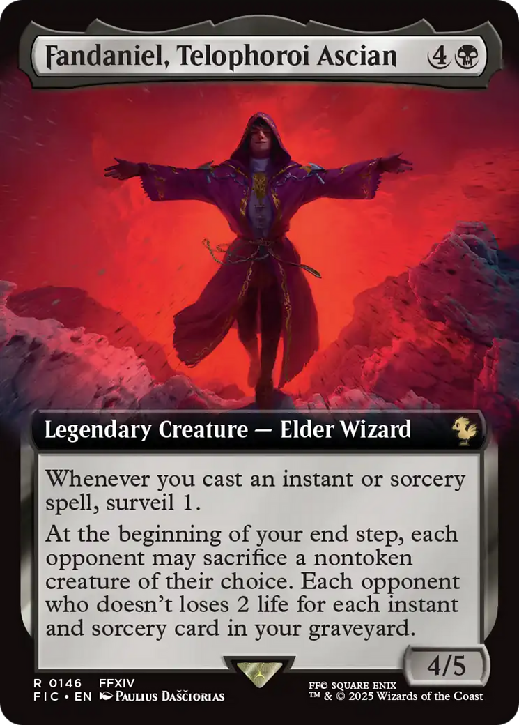 Fandaniel, Telophoroi Ascian (Extended Art) [FINAL FANTASY Commander] Foil