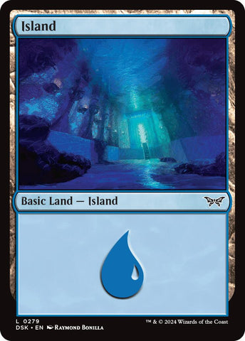 Island (0279) [Duskmourn: House of Horror] Foil