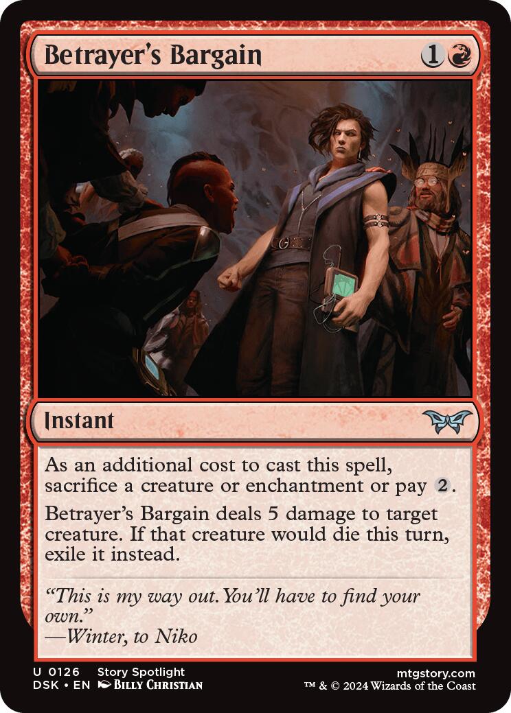Betrayer's Bargain [Duskmourn: House of Horror] Foil