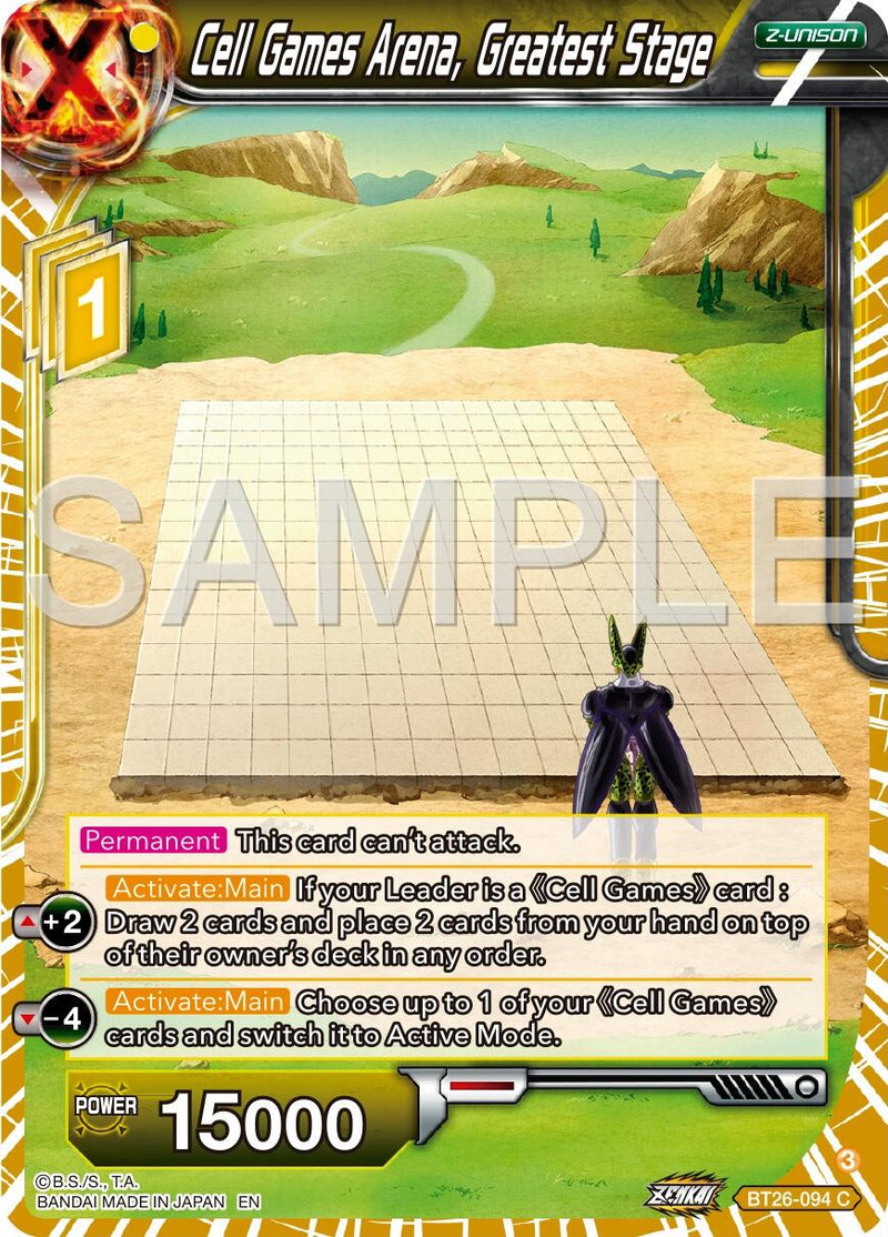 Cell Games Arena, Greatest Stage (BT26-094) [Ultimate Advent] Parallel Foil