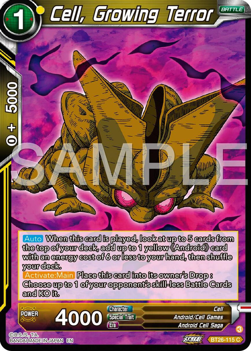 Cell, Growing Terror (BT26-115) [Ultimate Advent] Parallel Foil