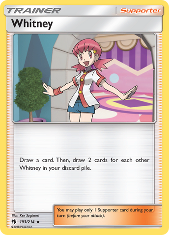 Whitney (193/214) [Sun & Moon: Lost Thunder] Reverse Holofoil