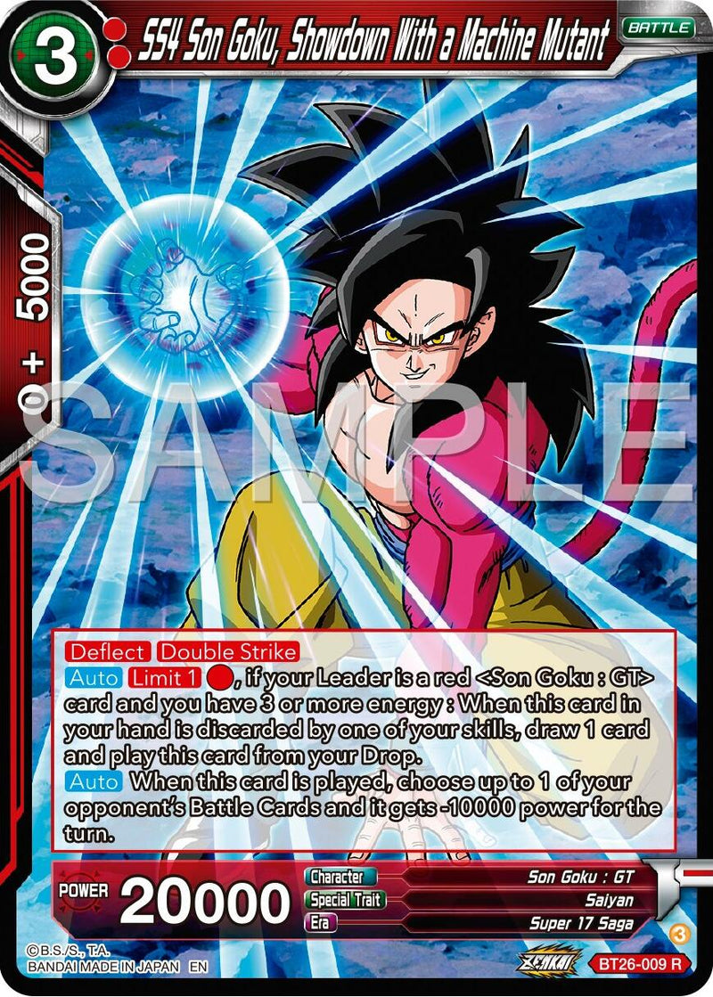 SS4 Son Goku, Showdown With a Machine Mutant (BT26-009) [Ultimate Advent] Parallel Foil