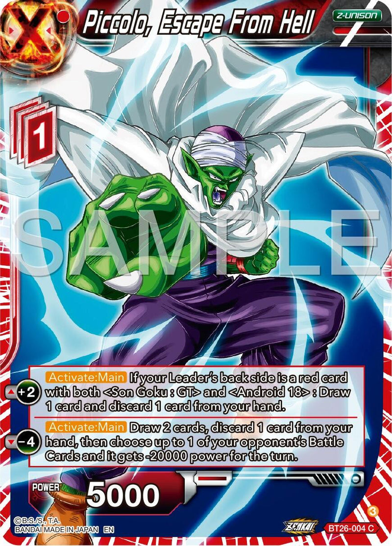 Piccolo, Escape From Hell (BT26-004) [Ultimate Advent] Parallel Foil