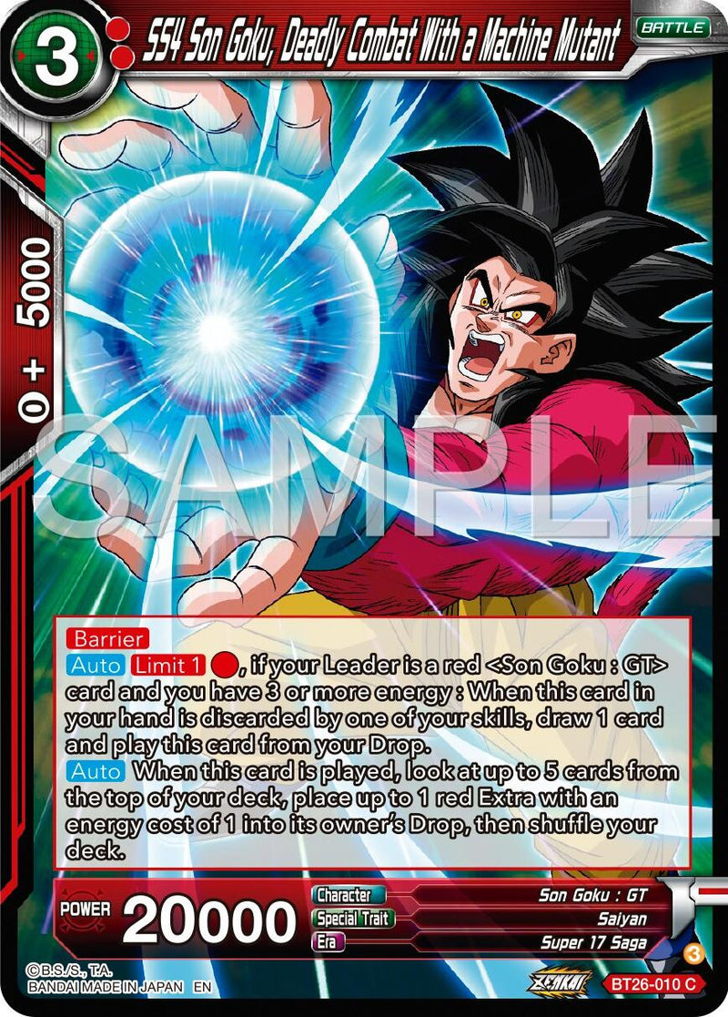 SS4 5on Goku, Deadly Combat With a Machine Mutant (BT26-010) [Ultimate Advent] Parallel Foil