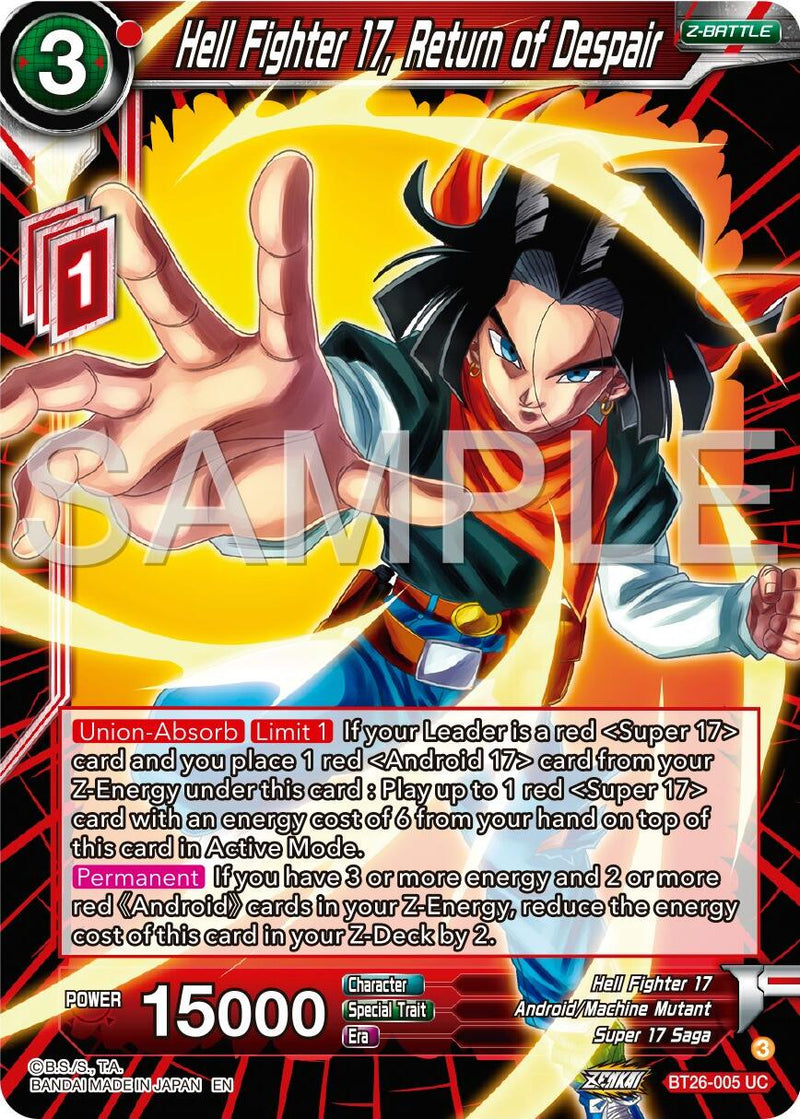 Hell Fighter 17, Return of Despair (BT26-005) [Ultimate Advent] Parallel Foil