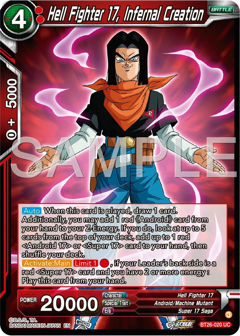 Hell Fighter 17, Infernal Creation (BT26-020) [Ultimate Advent] Parallel Foil