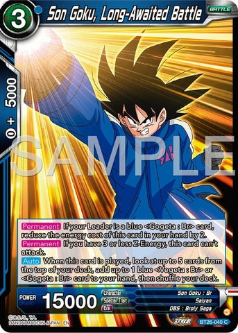 Son Goku, Long-Awaited Battle (BT26-040) [Ultimate Advent] Parallel Foil