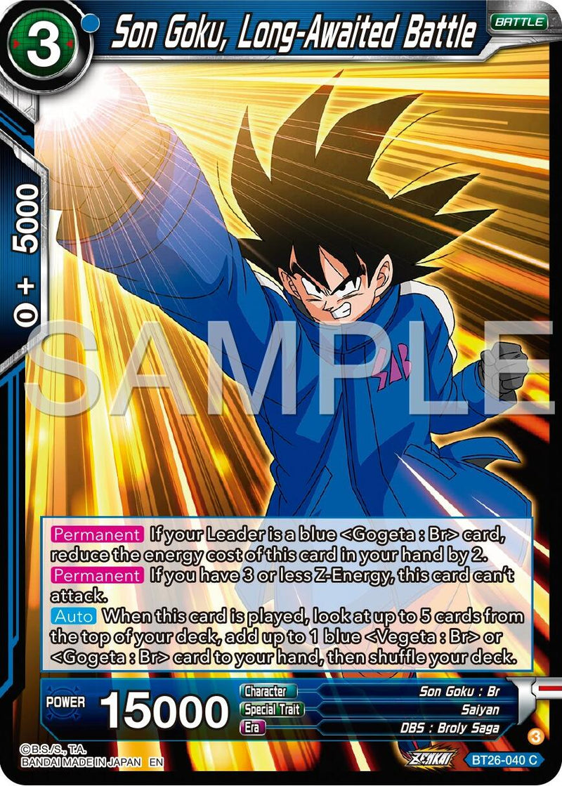 Son Goku, Long-Awaited Battle (BT26-040) [Ultimate Advent] Parallel Foil