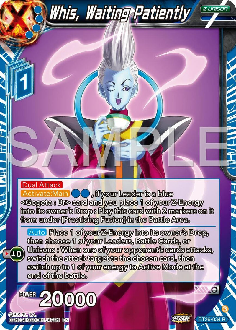 Whis, Waiting Patiently (BT26-034) [Ultimate Advent] Parallel Foil