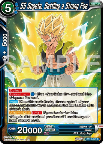 SS Gogeta, Battling a Strong Foe (BT26-045) [Ultimate Advent] Parallel Foil