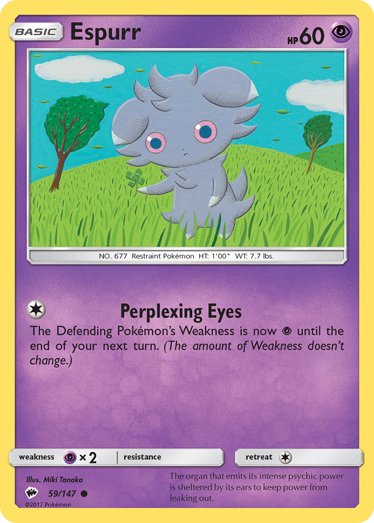 Espurr (59/147) [Sun & Moon: Burning Shadows] Reverse Holofoil