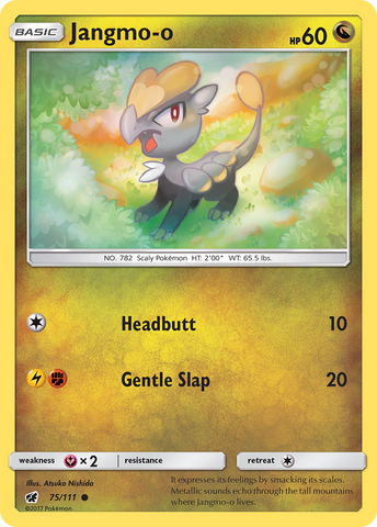 Jangmo-o (75/111) [Sun & Moon: Crimson Invasion] Reverse Holofoil