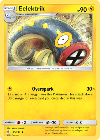 Eelektrik (65/236) [Sun & Moon: Unified Minds] Reverse Holofoil