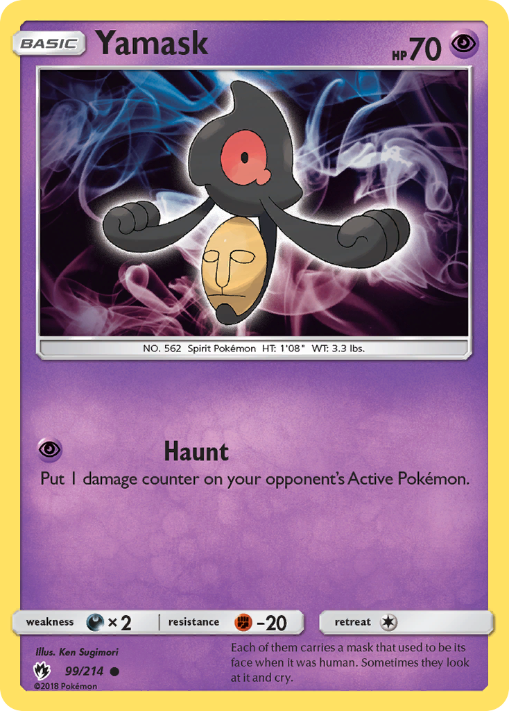 Yamask (99/214) [Sun & Moon: Lost Thunder] Reverse Holofoil