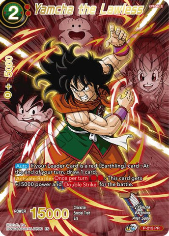 Yamcha the Lawless (Alternate Art) (P-215) [Special Anniversary Set 2021] Parallel Foil