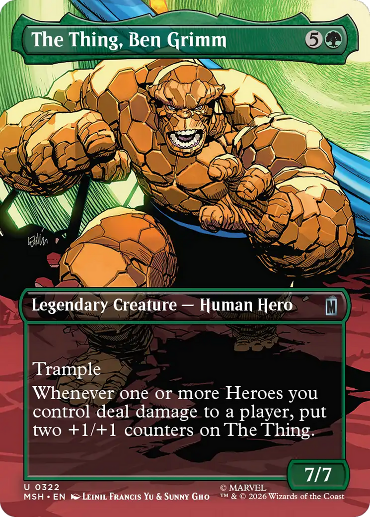 The Thing, Ben Grimm (Borderless) [Marvel Super Heroes] Foil