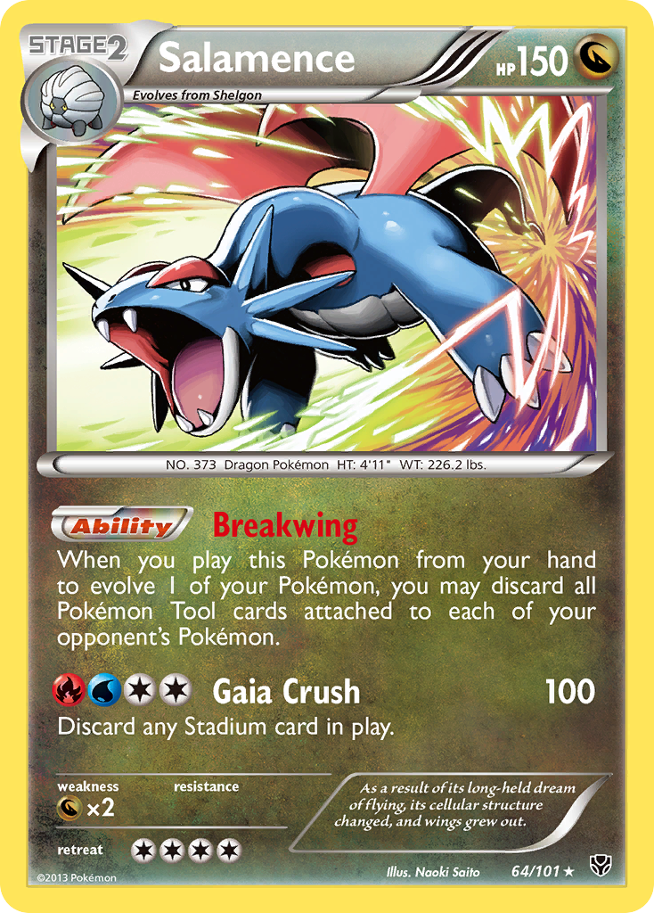 Salamence (64/101) [Black & White: Plasma Blast] Reverse Holofoil