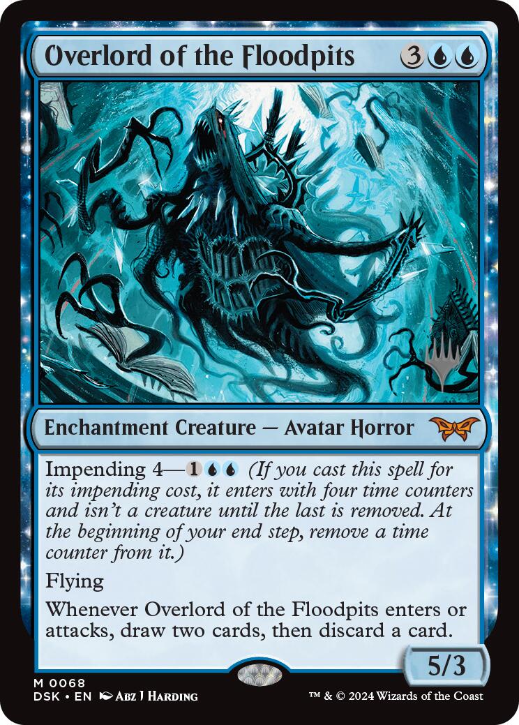 Overlord of the Floodpits (Promo Pack) [Duskmourn: House of Horror Promos] Foil