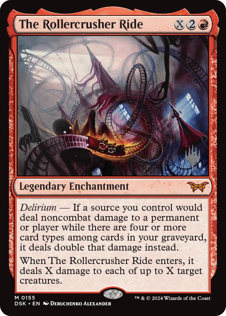 The Rollercrusher Ride (0155) (Promo Pack) [Duskmourn: House of Horror Promos] Foil