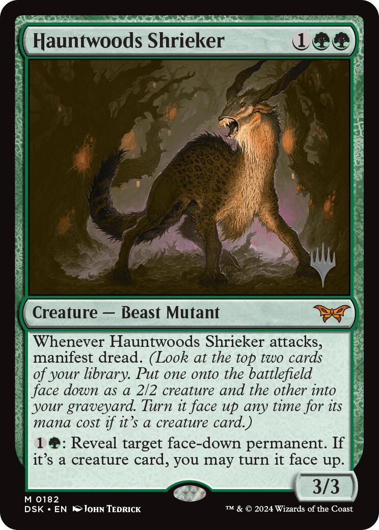 Hauntwoods Shrieker (Promo Pack) [Duskmourn: House of Horror Promos] Foil