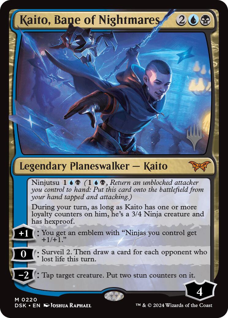 Kaito, Bane of Nightmares (Promo Pack) [Duskmourn: House of Horror Promos] Foil