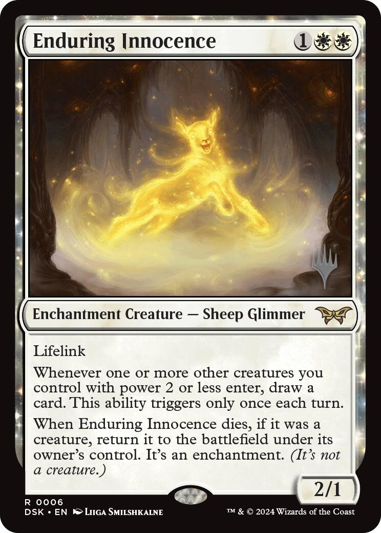 Enduring Innocence (Promo Pack) [Duskmourn: House of Horror Promos] Foil