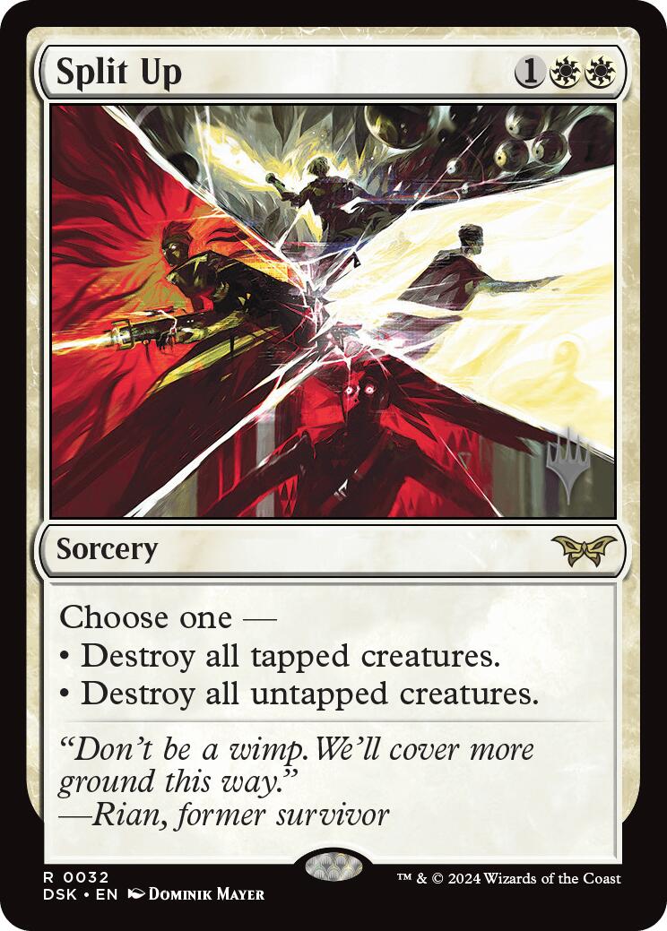Split Up (Promo Pack) [Duskmourn: House of Horror Promos] Foil