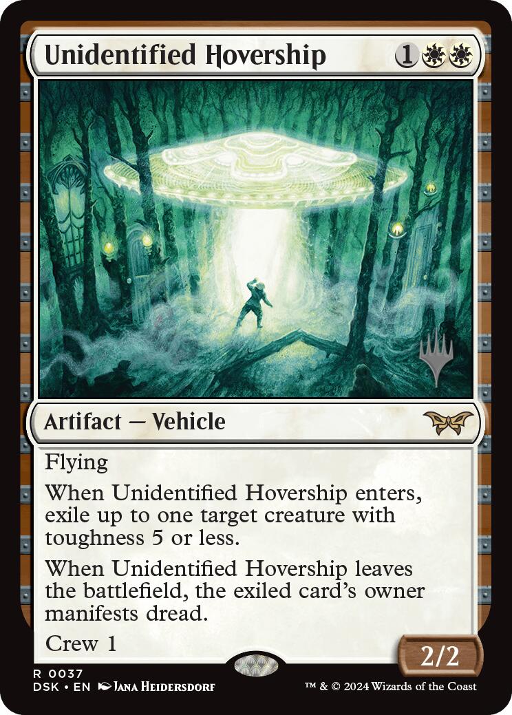 Unidentified Hovership (Promo Pack) [Duskmourn: House of Horror Promos] Foil
