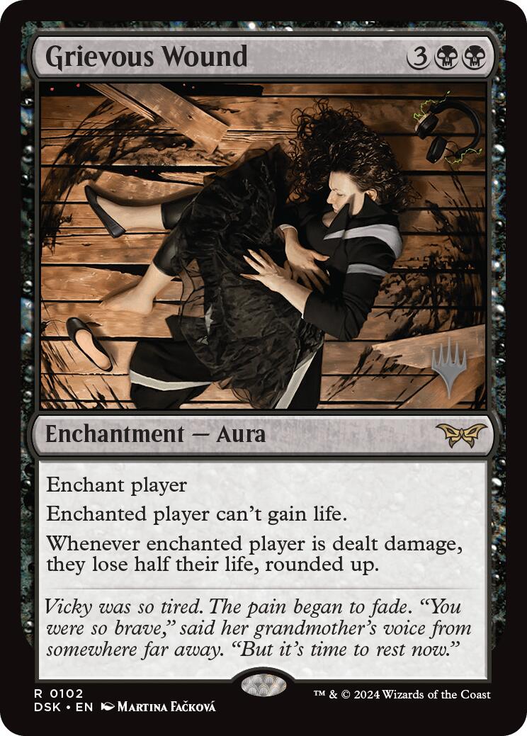 Grievous Wound (Promo Pack) [Duskmourn: House of Horror Promos] Foil